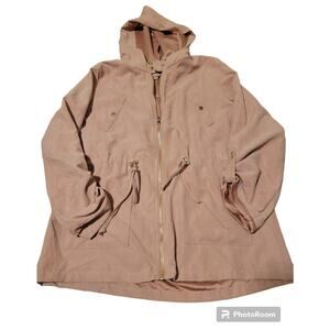 Sweet Wanderer Light Mauve Light Weight Parka Pocket Jacket Size L